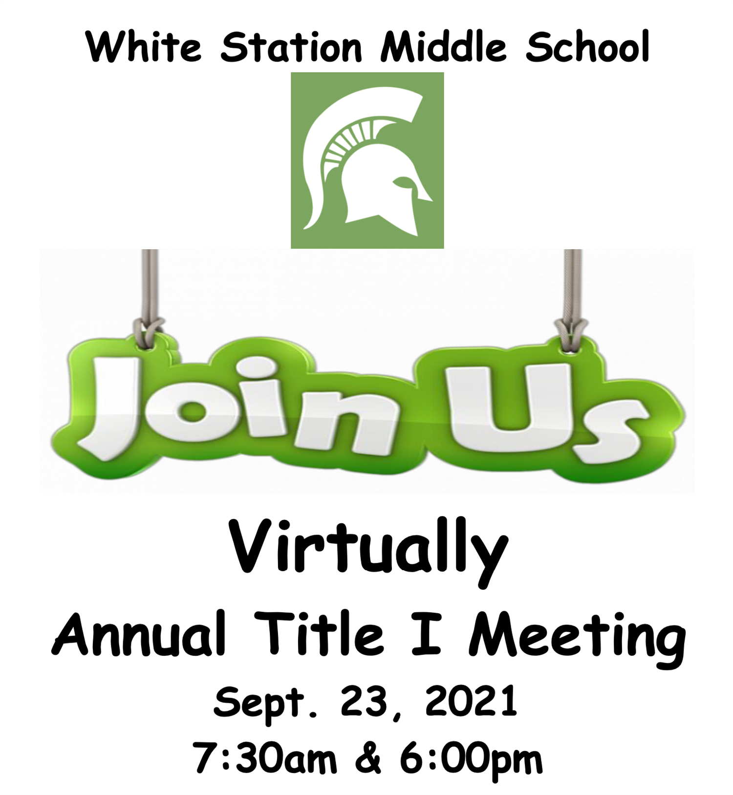 Virtual Title I Meeting Flyer Virtual Title I Meeting Flyer